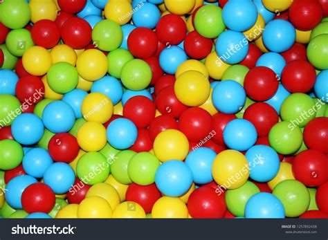 Many Colour Plastic Small Balls Background Stock Photo 1257892438 ...