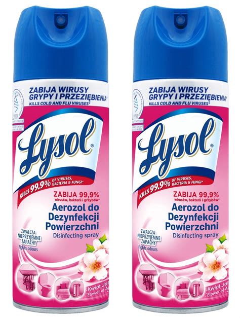 Lysol Spray aerozol do dezynfekcji Jabłoń 2x 400ml 10424719530