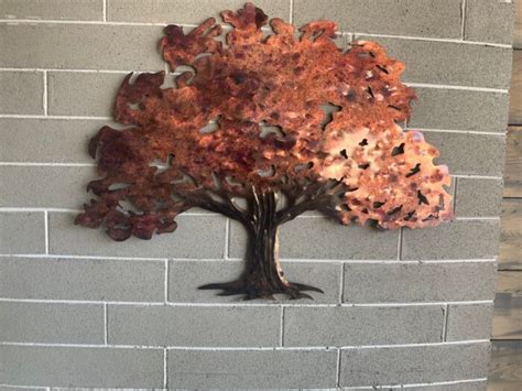 Oak Tree Metal Art – Metal Tree Wall Hanging – Garrett Metal Art