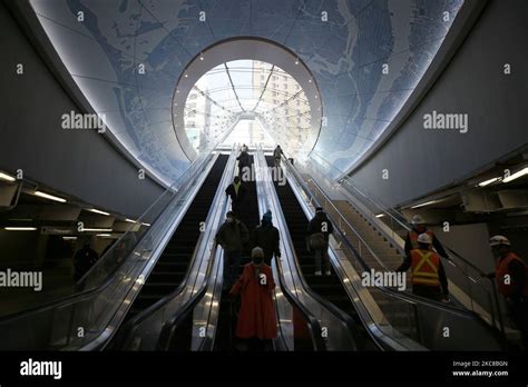 A View Of The Newly Opened Moynihan Train Station Is Seen On January 29