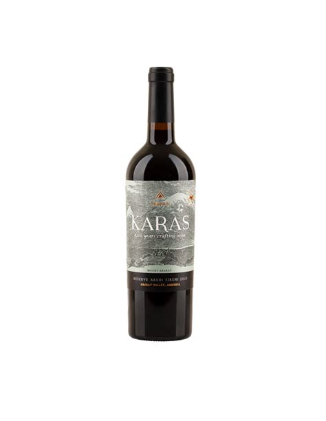 Karas Areni Sireni Vin Rouge 750 Ml