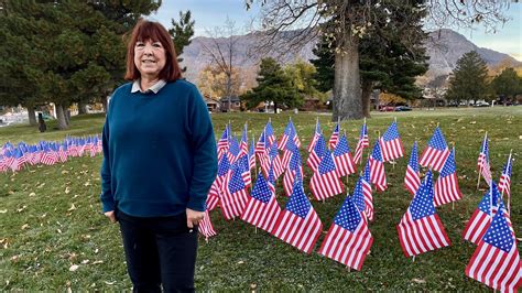Weber County woman installs field of flags to mark Veterans Day, honor