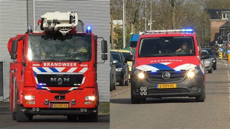 Brandweer En Ambulances Met Spoed Onderweg In Naar Purmerend Youtube