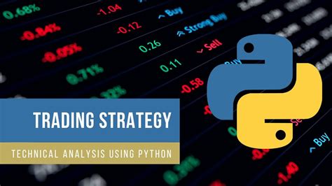 Trading Strategy Technical Analysis Using Python