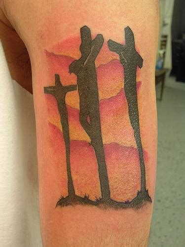 Surreal Calvary cross tattoo - Tattooimages.biz