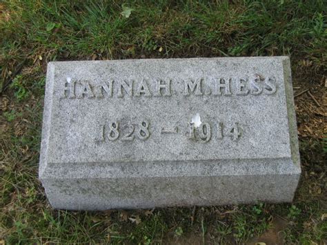 Hannah Margaret Burchard Hess 1828 1914 Mémorial Find a Grave