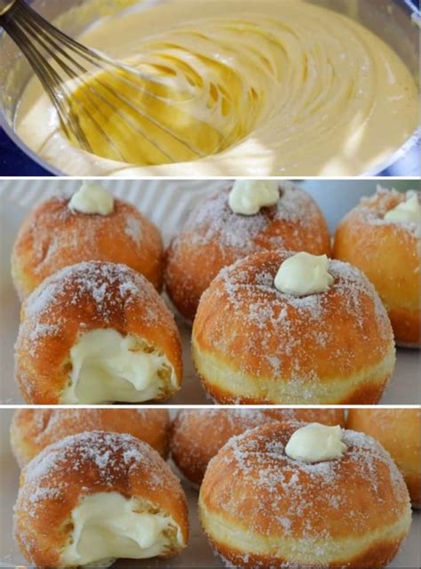 Mini Pastry Cream Filled Brioche Donuts Best Recipes