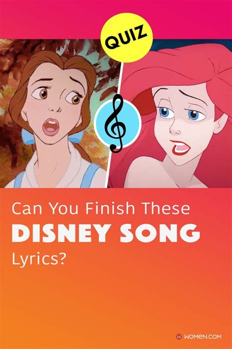 Disney Quiz Can You Finish These Disney Song Lyrics Artofit