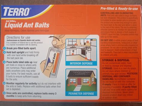 Terro Liquid Ant Killer Bait Outdoor Indoor Tray Traps Ready To Use