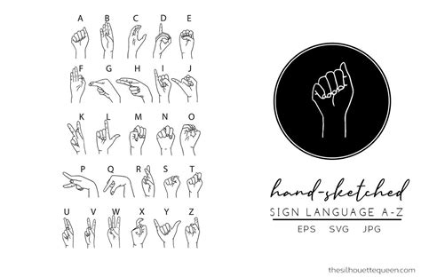 Sign Language Svg Sign Alphabet Svg Signal Svg Etsy