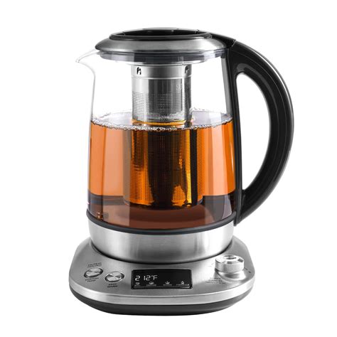 Mecity Tea Kettle Electric Tea Pot with Removable Infuser, 9 Preset Brewing Programs Tea Maker ...