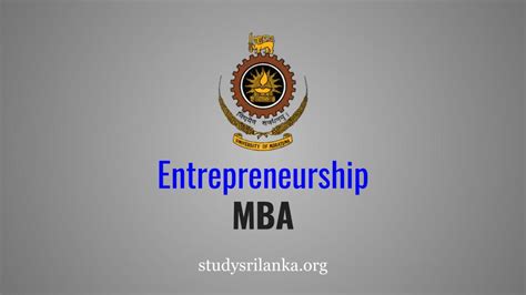 MBA in Entrepreneurship - UoM