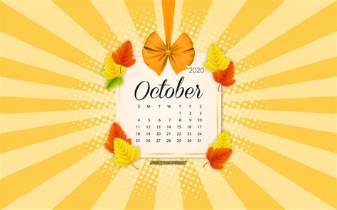 October 2020 Calendar Wallpapers - Top Free October 2020 Calendar ...