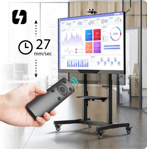 Motorized TV Lift TV Cart for 50-100" TVs ONKRON TS1991-eLift