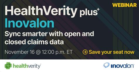 HealthVerity Plus Inovalon: Sync smarter with open and closed claims data