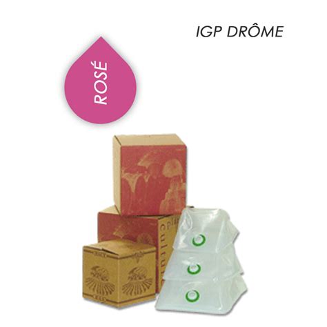 IGP Drôme Comté de Grignan rosé BIB 5 ou 10 litres Cave de Saint