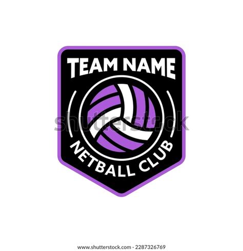 Netball Logo Emblem Style Stock Vector (Royalty Free) 2287326769 ...