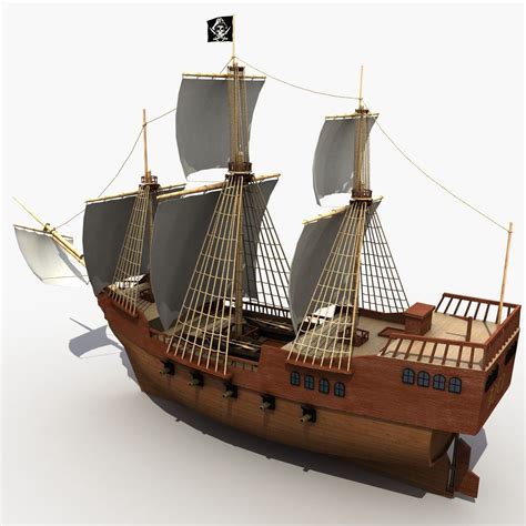 Pirate Ship 3D Model