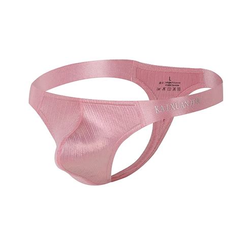 Men S Shiny Sexy G String Soft Bulge Pouch Bikini Underwear