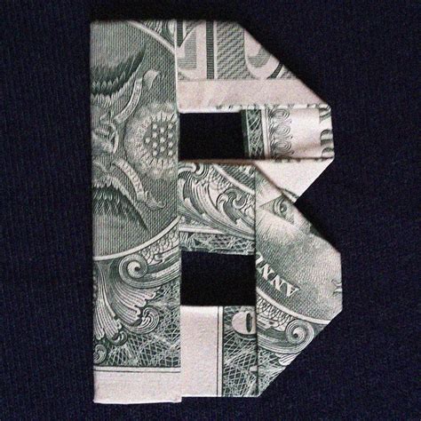 Money Origami Letters Folding Paper Currency Into Personalized