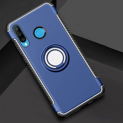 Magnetic 360 Degrees Rotation Ring Armor Phone Protective Case For