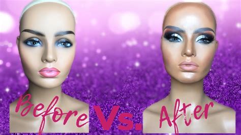 Before And After Mannequin Makeup Transformation Youtube