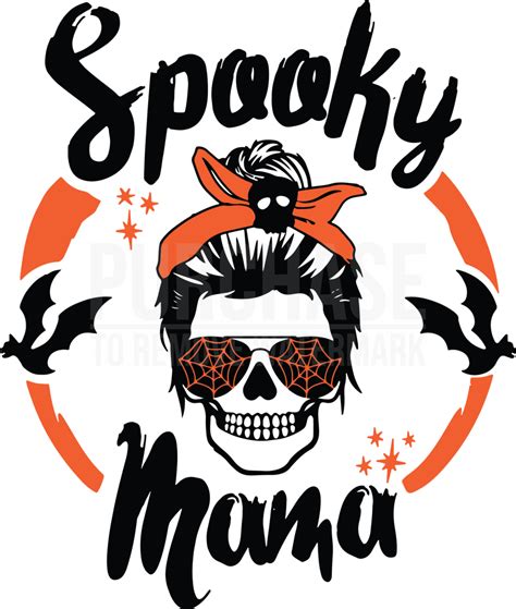 Spooky Mama SVG Halloween SVG Cricut Bleach Shirt Diy Cute Shirt