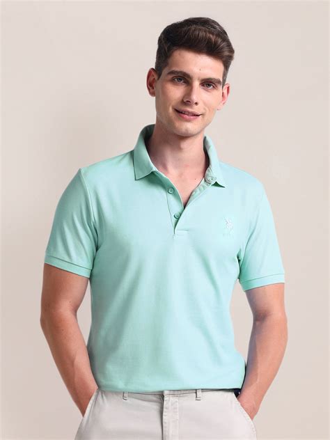 Buy U S Polo Assn Polo Collar Pockets Slim Fit T Shirt Tshirts For