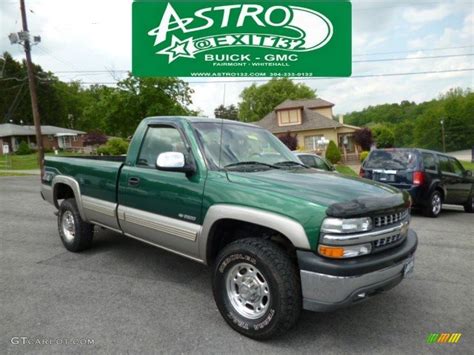 1999 Meadow Green Metallic Chevrolet Silverado 2500 Ls Regular Cab 4x4