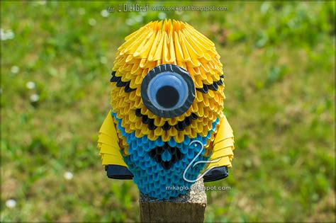 Origami D Mikaglo Minionek Dla Oli D Origami Minion