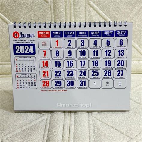 Jual KALENDER KERJA MEJA 2024 ANGKA BESAR Shopee Indonesia