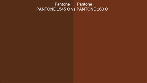 Pantone 1545 C Vs Pantone 168 C Side By Side Comparison