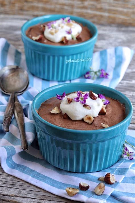 Mousse De Chocolate Y Avellanas Mousse De Nutella Receta