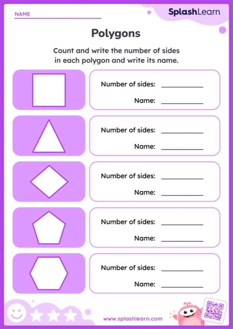 Count The Sides And Identify The Polygon Worksheet