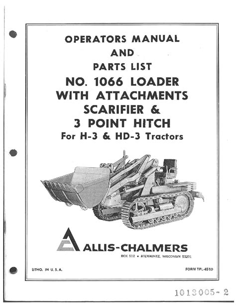 Allis Chalmers Fiatallis H Hd Loader And Ripper Attachnents Crawler