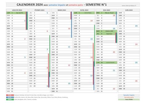 Semaine Paire Et Impaire 2024 Dates Et Calendrier 2024 Avec Les