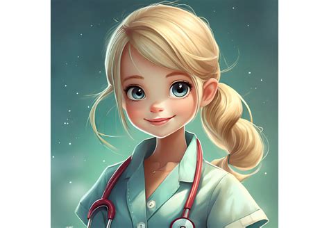 Adorable Baby Nurse Cartoon Graphic by Theisoa · Creative Fabrica