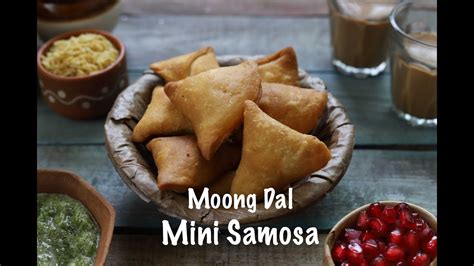 Moong Dal Mini Samosa हलदरम सटइल दल समस YouTube