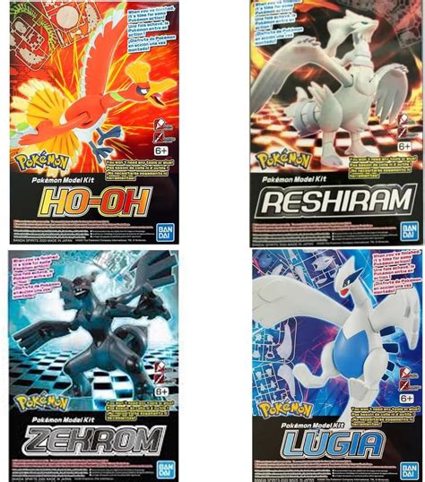 Amazon Bandai Hobby Pokemon Model Kit Ho Oh Reshiram Zekrom