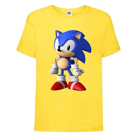 Футболка детская Соник стоит (SONIC) Желтая (snc yl-06) 128 см от ...