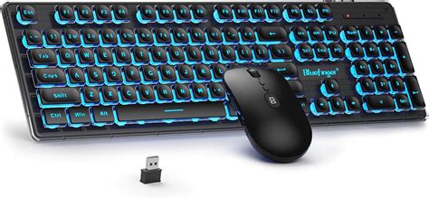 Amazon Bluefinger Wireless Keyboard And Mouse With Power Display