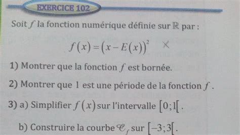 Al Moufid Bac S M Generalit S Sur Les Fonctions Exercice Page