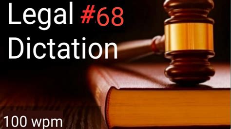 Online Legal Dictation 100 Wpm With Pdf YouTube