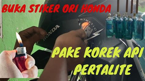 Cara Melepas Stiker Motor Honda Beat Youtube