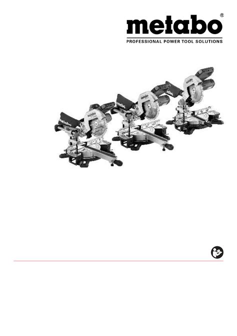 User manual Metabo KS 216M Lasercut (English - 180 pages)