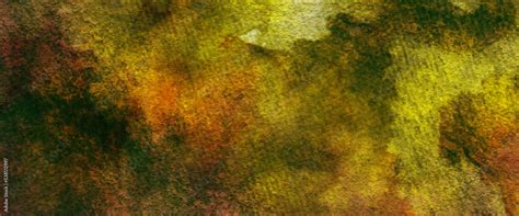 Digital Painting Of Gold Texture Background On The Basis Of Paint Dark