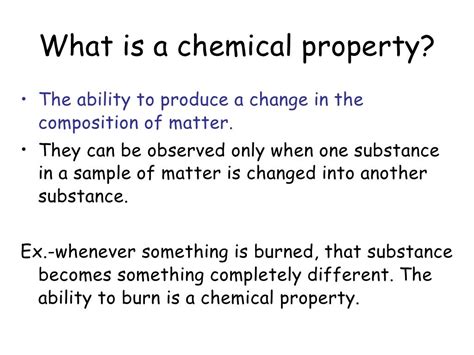 Chemical properties 