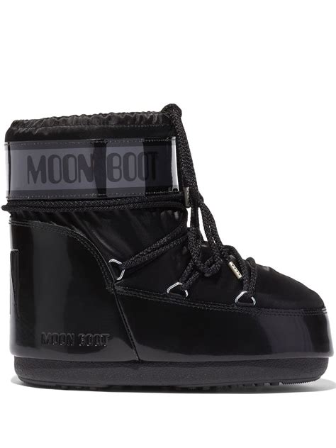 Moon Boot Icon Glance Low Snow Boots Black Farfetch