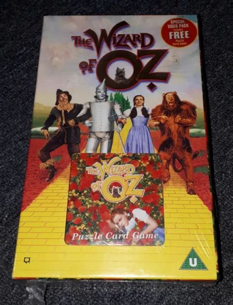 THE WIZARD OF Oz Vhs Special Edition Video With Puzzle Card Game