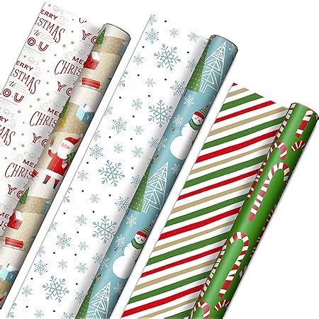 Amazon American Greetings Christmas Wrapping Paper Reversible